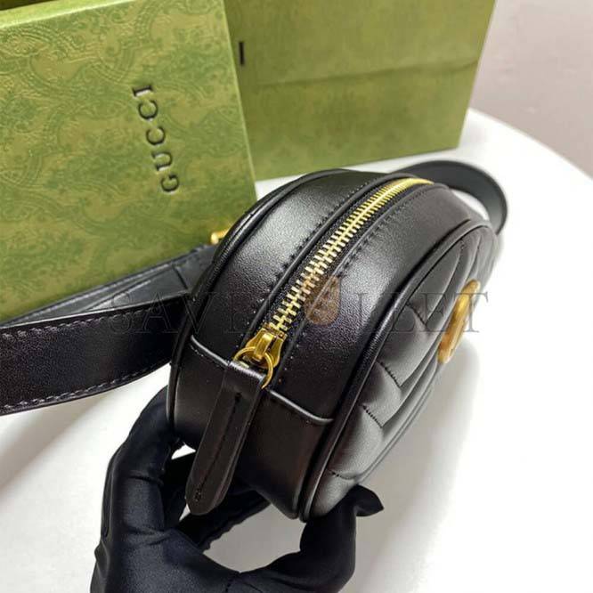 G*u*i marmont quilted leather belt bag 476434 (18*11*15cm)